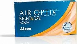 Air Optix Aqua (6 šošoviek) dioptrie: +1.25, zakrivenie: 8.60