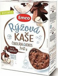 Emco Ryžová kaša čokoláda & kokos, 3× 45 g