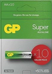 GP Alkalická batéria Super AA (LR6), 10 ks