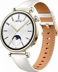 Huawei Watch GT 4 41 mm White Leather Strap