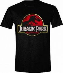 Jurassic Park – Distressed Logo – tričko