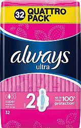 Always Ultra super Plus hygienické vložky 32 ks