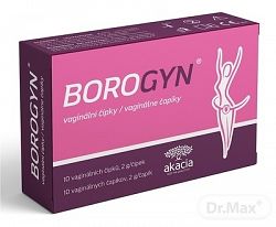 Borogyn Vaginálne čapíky 10 x 2 g