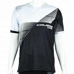 Crussis pánske športové tričko ONE čierna/biela - 3XL