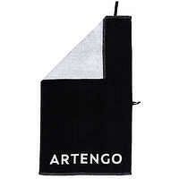 ARTENGO Tenisová osuška Artengo TS 100 čierno-biela ČIERNA