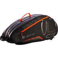 ARTENGO Tenisová taška L 530 čierno-oranžová ČIERNA