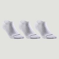ARTENGO Tenisové ponožky RS 100 nízke 3 páry biele BIELA 39/42