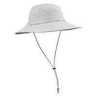FORCLAZ Dámsky trekingový klobúk Trek 500 s ochranou proti UV svetlosivý ŠEDÁ 56-58cm
