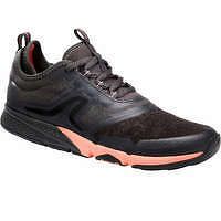 NEWFEEL Dámska obuv WaterResist na športovú chôdzu sivo-koralová ŠEDÁ 36