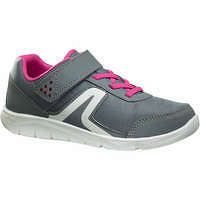 NEWFEEL Detská obuv na športovú chôdzu sivo-ružová ŠEDÁ 28