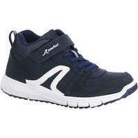 NEWFEEL Detská obuv Protect na športovú chôdzu kožená modro-biela MODRÁ 30