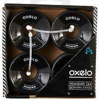 OXELO 4 kolieska na korčule Quad pre dospelých Oxelo 60 mm čierne ČIERNA