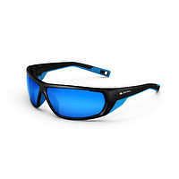 QUECHUA Turistické slnečné okuliare MH570 kategória 4 modré ČIERNA