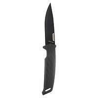 SOLOGNAC Poľovnícky nôž s pevnou čepeľou Sika 100 Grip čierny ČIERNA