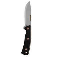 SOLOGNAC Poľovnícky nôž s pevnou čepeľou Sika 90 9 cm čierna rukoväť ČIERNA