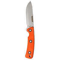 SOLOGNAC Poľovnícky nôž s pevnou čepeľou Sika 90 Grip oranžový ORANŽOVÁ