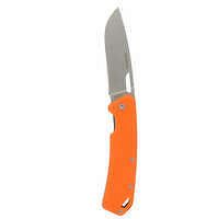 SOLOGNAC Poľovnícky zatvárací nôž Axis 85 8,5 cm oranžová rukoväť V2