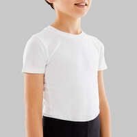 STAREVER Chlapčenské tričko s krátkym rukávom na balet biele BIELA 6 ROKOV
