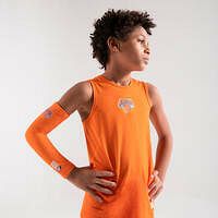 TARMAK Detské spodné tričko na basketbal - slim strih - UT500 NBA NEW YORK KNICKS oranž ORANŽOVÁ 123-130cm 7-8R