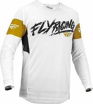 Fly Racing dres Evolution DST, 2023 biela/zlatá/čierna