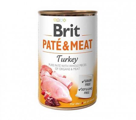Brit Konzerva Pate & Meat Turkey 400g