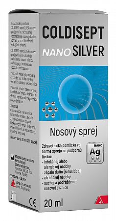 Coldisept nanoSILVER nosný sprej 20 ml