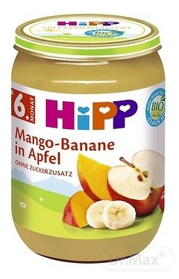 HiPP BIO Jablká s mangom a banánmi 190 g